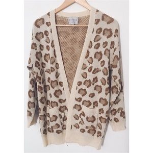 Cheetah Print 90s style cardigan